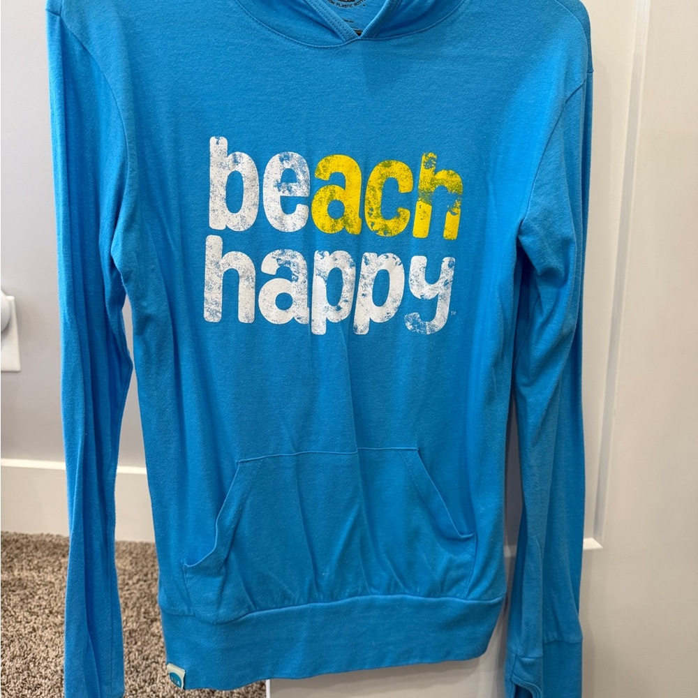 30A Beach Happy Blue Graphic Hoodie